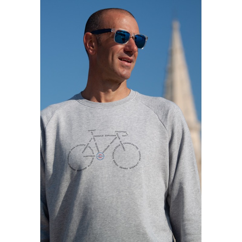 Sweat Col Rond "Lexique Cycliste"