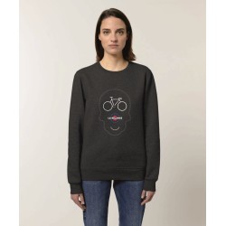 Sweat Col Rond "Vélo en tête"