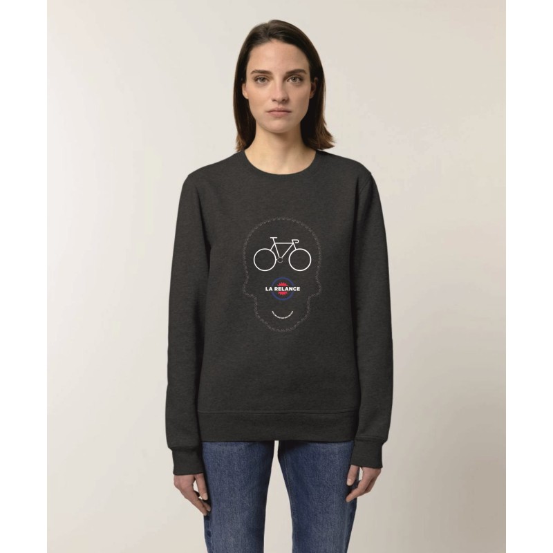 Sweat Col Rond "Vélo en tête"